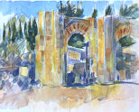 Painting by Diana Golledge Finca del Niño, Spain